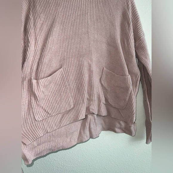 Madewell Pink Ribbed Sweater Top Size Large - Picture 7 of 7